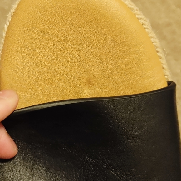 Bamboo Open Toe Cork Espadrille Flatform Sandal - Picture 12 of 13